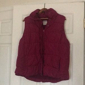 Old Navy - XL hot pink quilted puffer vest
